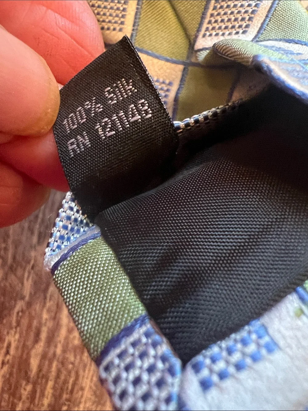 Set of 4 Men's Green Floral Silk Tie - Classic Pattern
